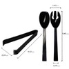 Party Essentials 20 Piece Hard Plastic Serving Utensils Kit, Black