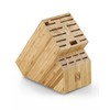 Cook N Home Bamboo Knife Storage Block without Knives, 20