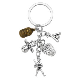 Baseball Keychains for Men Women Gift for Baseball Lover Baseball Player Team Baseball Themed Gifts for Men Women Baseball Keychain Party Favor Baseball Souvenir Christmas Birthday Gifts