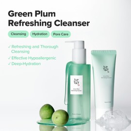 Beauty of Joseon Green Plum Refreshing Cleanser Gel Type Deep Pore Cleansing, Acne Face Wash, Blackhead Remover for All Skin Types, Korean Skincare 100ml, 3.38 fl.oz