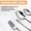 Juego de Cubiertos de 24 Piezas,Incluye Cuchillos,Tenedores y Cucharas de