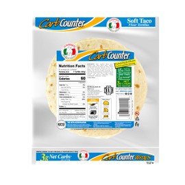 La Banderita Carb Counter® White | 8" Size Flour Tortillas |Carb Friendly |Keto Certified | 11.9 oz.| 8 Count (Pack of 4)