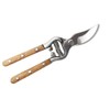 Garden Scissors Portable Comfortable Grip Tree Pruning Shears Wooden Handle