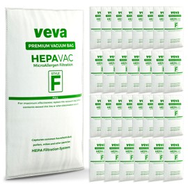 30 Pack HEPA Filter Bags Style F for Kirby Vacuum 204811, 204814, 205811, Avalir I, II, Sentria I, II, Ultimate G, Diamond, G3, G4, G5, G6, G7
