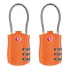 NAGE Luggage Locks, 3-Digit Security Suitcase Padlocks, Luggage Locks for