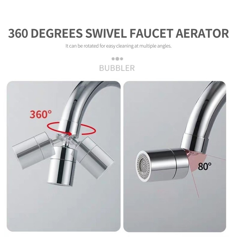 Faucet Aerator 360 Degrees Swivel Faucet Spray Aerator Kitchen Tap