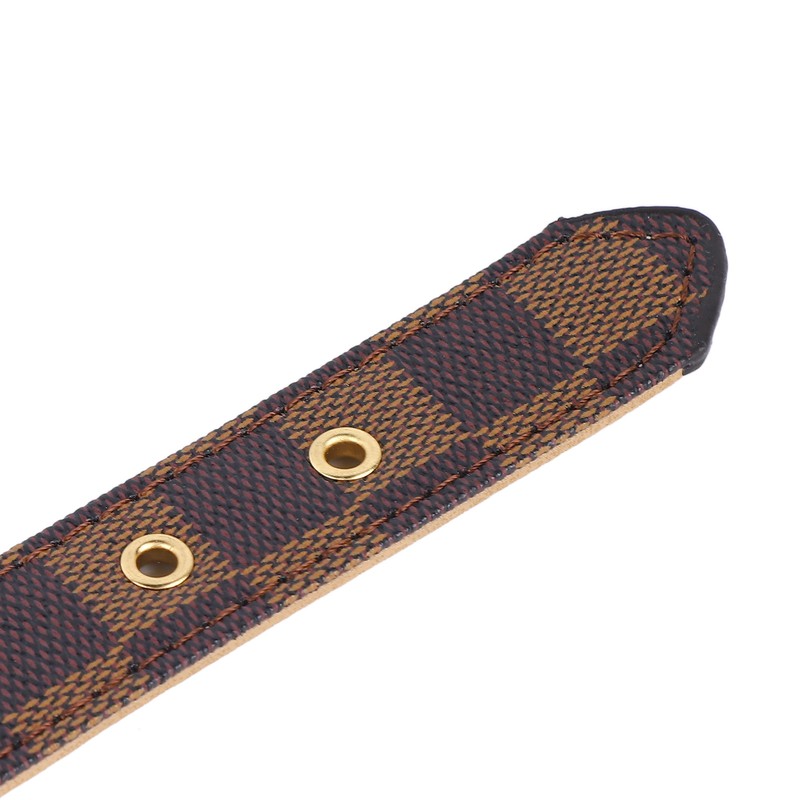 Dog Collar Durable Soft Stylish Plaid Pattern Dog Collar Adjustable