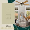 TOPGREENER Kalide Light Switch and 3-Speed Ceiling Fan Control Combo,