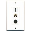 RiteAV Single Gang HDMI RCA and 1 x Toslink Optical