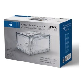AG Zapateras Apilables Premium Transparentes 4pack!