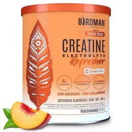 BIRDMAN Creatine Refresher | Creatina Monohidratada con Electrolitos, Magnesio y Vitaminas | Sin Azúcar, Sin Calorías | Saborizantes y Endulzantes Naturales | Sabor Golden Peach | 30 Porciones | 300g