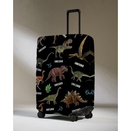 Dinosaur Suitcase Cover for Dinosaur Lover,Suitcase Protector Elastic Luggage Cover Anti-scratch (Large (25-28in))