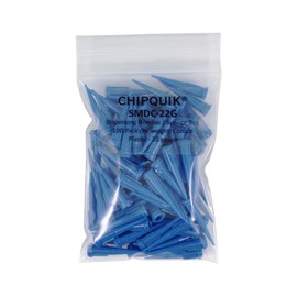 Chip Quik SMDC-22G Dispensing Needles/Syringe Tips 100 Pack Conical Plastic - 22 gauge