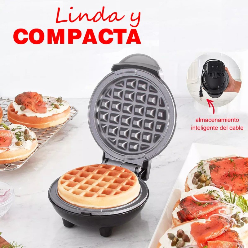 Dash Mini Wafflera Negra 10 Cm Dash DMW001-N 460002