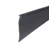 Black 1-1/8" Half-Round Type Shower Door Bottom Seal and Sweep