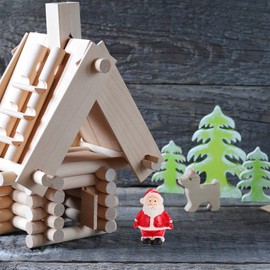 DOITOOL 12 Mini Santa Claus Ornaments, Miniature Christmas Ornaments, Resin Santa Claus Figurines Christmas Decoration for Dollhouse Party Garden Xmas Decor