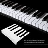 Vaguelly 52pcs Piano Keytops White Piano Keytops with Fronts Piano