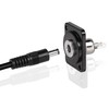 QIANRENON DC 5.5mm x 2.5mm Panel Mount, 2 Pole High