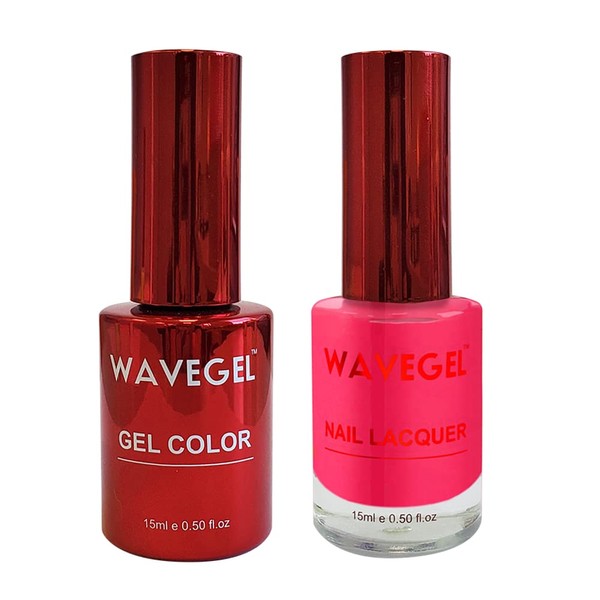 WAVEGEL Soak-Off Gel & Nail Lacquer Matching Duo Set -