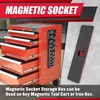 8Pcs Magnetic Socket Organizer Set, 1/2", 1/4" and 3/8" SAE