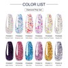 Nail Extension Gel Kit Beautiful Elegant Mild Glitter Decoration Poly