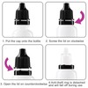 Apstqeeo 30pcs, 5ml Plastic Dropper Bottles with Squeezable Dispenser and