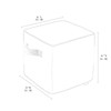 QILLOWAY Inflatable Outdoor Ottoman for Patio, Water Resistant Pouf Cube