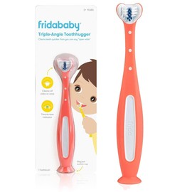 Frida Baby| Cepillo de Dientes de Triple Ángulo para Niños de 2 años o más| Color Rosa| 1 pza, 1 unidad, 1