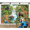 VBS 2026 Rainforest Falls Backdrop, Tropical Rain Forest Adventure Kids