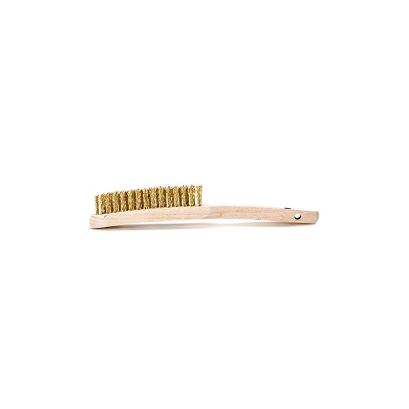 Lessmann Hand Brush 3–Row Brass Wire 107431