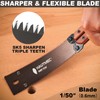 HAUTMEC 6-Inch Japanese Pull Saw, Double-Edged Folding Hand Saw with