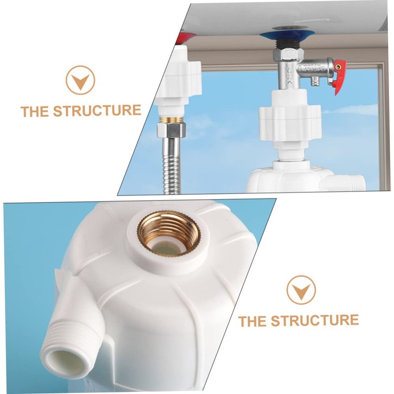 VILLFUL White Water Prefilter Anti-Scale Water Filter for Shower Heads