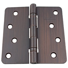 GlideRite Hardware 4014-2BB-ORB Ball Bearing 4" Steel Door Hinges 1/4" Radius Corners Oil Rubbed Bronze Finish (Pack of 12)