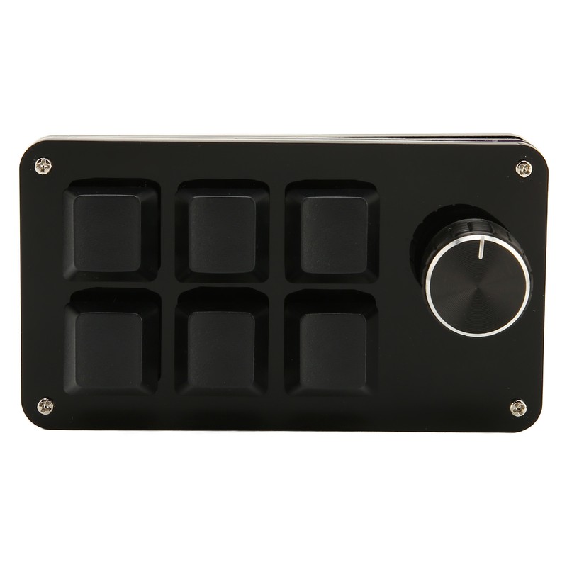 6 Key Mini Keypad with Knob USB DIY Programmable Keyboard