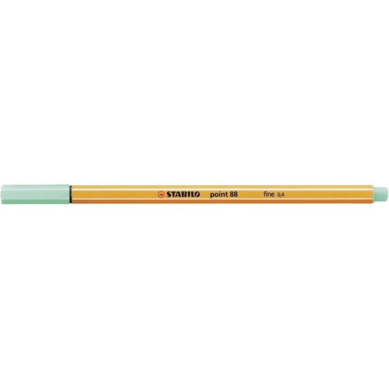 STABILO Point 88 Fineliner Pen,Ice Green,Pack of 10