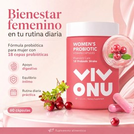 Bienestar Femenino Probiótico Flora Saludable Uso Diario
