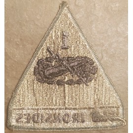 US Army 1st ARMORED Division OLD IRONSIDES subdued Patch SSI ORIGINAL USGI NOS