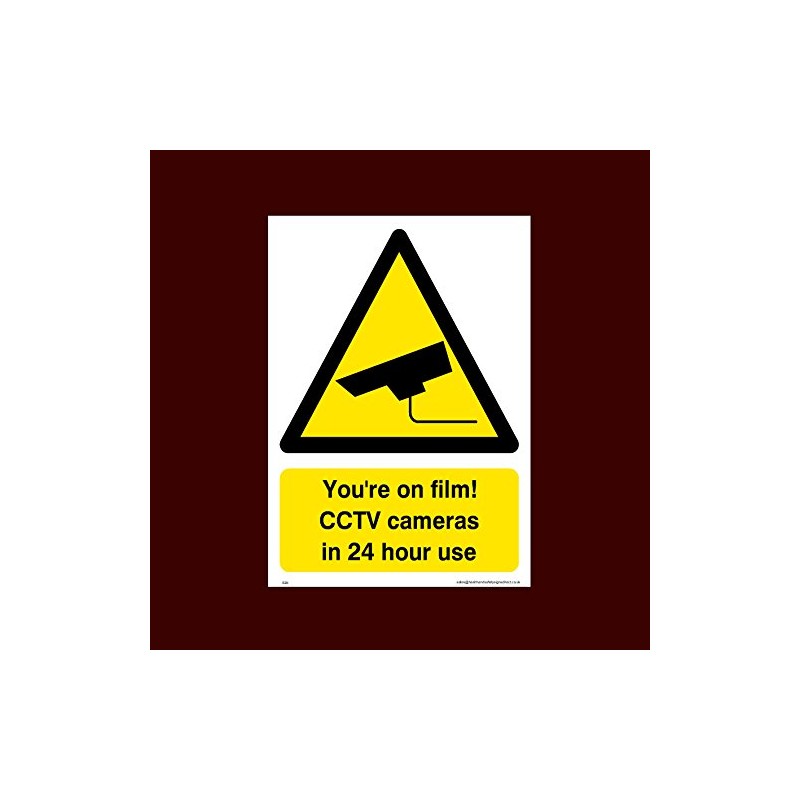 You're on film! CCTV cameras in 24 hour use Plastic