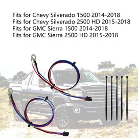TIKSCIENCE 2Pcs Tow Mirror Wiring Harness Fit for Chevy Silverado 1500 2500HD GMC Sierra Truck 2014 2015 2016 2017 2018 Cargo Running Turn Signals Light