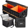 KEEPER Extra Large Trunk Organizer with Cooler, 70L, Multi-Compartment Collapsible