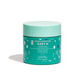 Higher Education Easy A Almohadillas exfoliantes con ácido glicólico, 60 almohadillas, con ácido glicólico para eliminar las células muertas de la pie