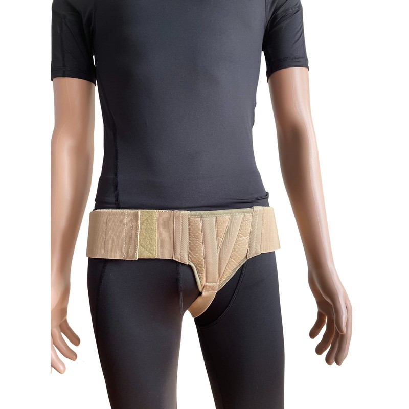 FlexaMed Left Side Inguinal Hernia Groin Belt with Compression Pad