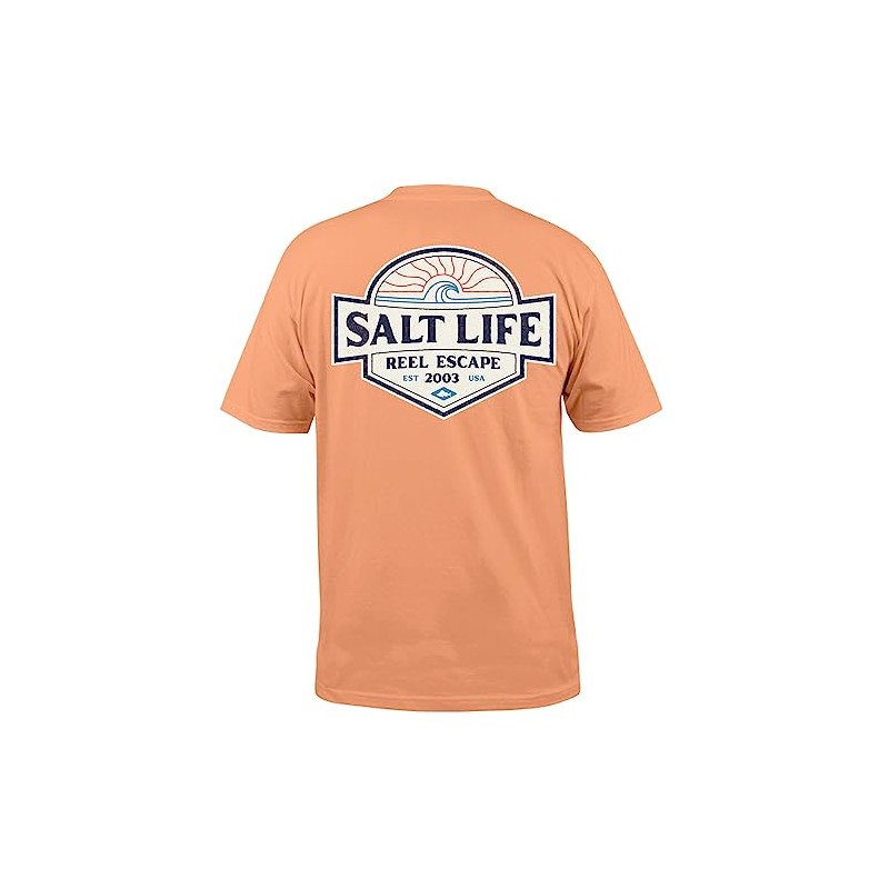 Salt Life Easy Days Short Sleeve Tee, Grapefruit, Small