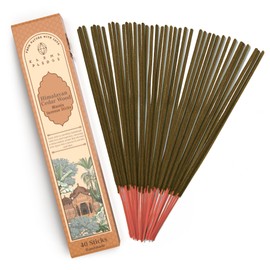 Himalayan Cedarwood Masala Incense Sticks, Organic Hand Rolled Incense, Natural Herbs & Aromatic Ingredients, Contain 40 Sticks Inside, Burn Time 45-60 Min, Spiritual Gifts, Incense by Karma Pledge