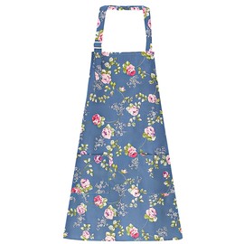 MQIAN Women's Apron, Kitchen Apron, Waterproof Aprons for Women, Barbecue Apron with Pockets, Apron for Men and Women, blue