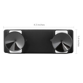 Silicone Skin for SunPass Pro and SunPass Portable (Florida), UNI Pass by E-Pass, and Rectangular EZ Pass with Suction Cups. Wraps Your Transponder for a Discreet Look. Includes Black Suction Cups