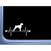 EZ-STIK German Wirehaired Pointer Lifeline M336 8 inch Sticker Decal
