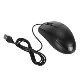 Corded Mouse, 1000 DPI ABS 4.9ft Wired Mouse with 3 Multifunction Buttons for Desktop Laptop, Comfortable Grip Ergonomic USB Mouse for Home School Office