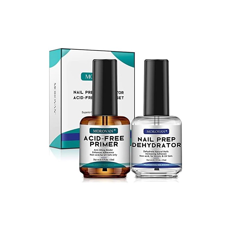 Morovan kit de imprimación de uñas con deshidratador de preparación
