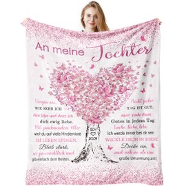 Daughter Gifts from Mum, Mother Daughter Gift, To My Daughter, Gift for Daughter, Gift Daughter Blanket 150 x 130 cm, Gift 18th Birthday Girl for Daughter, Mother Daughter Gift